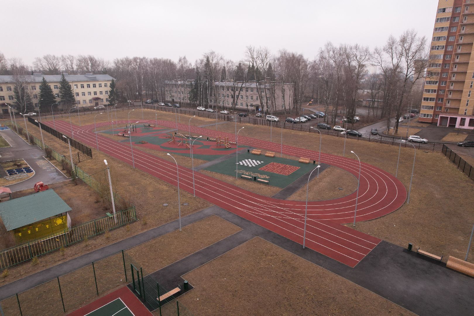 видео с коптера, школа 19 в щелково, Кружок кVадрокоптер»,