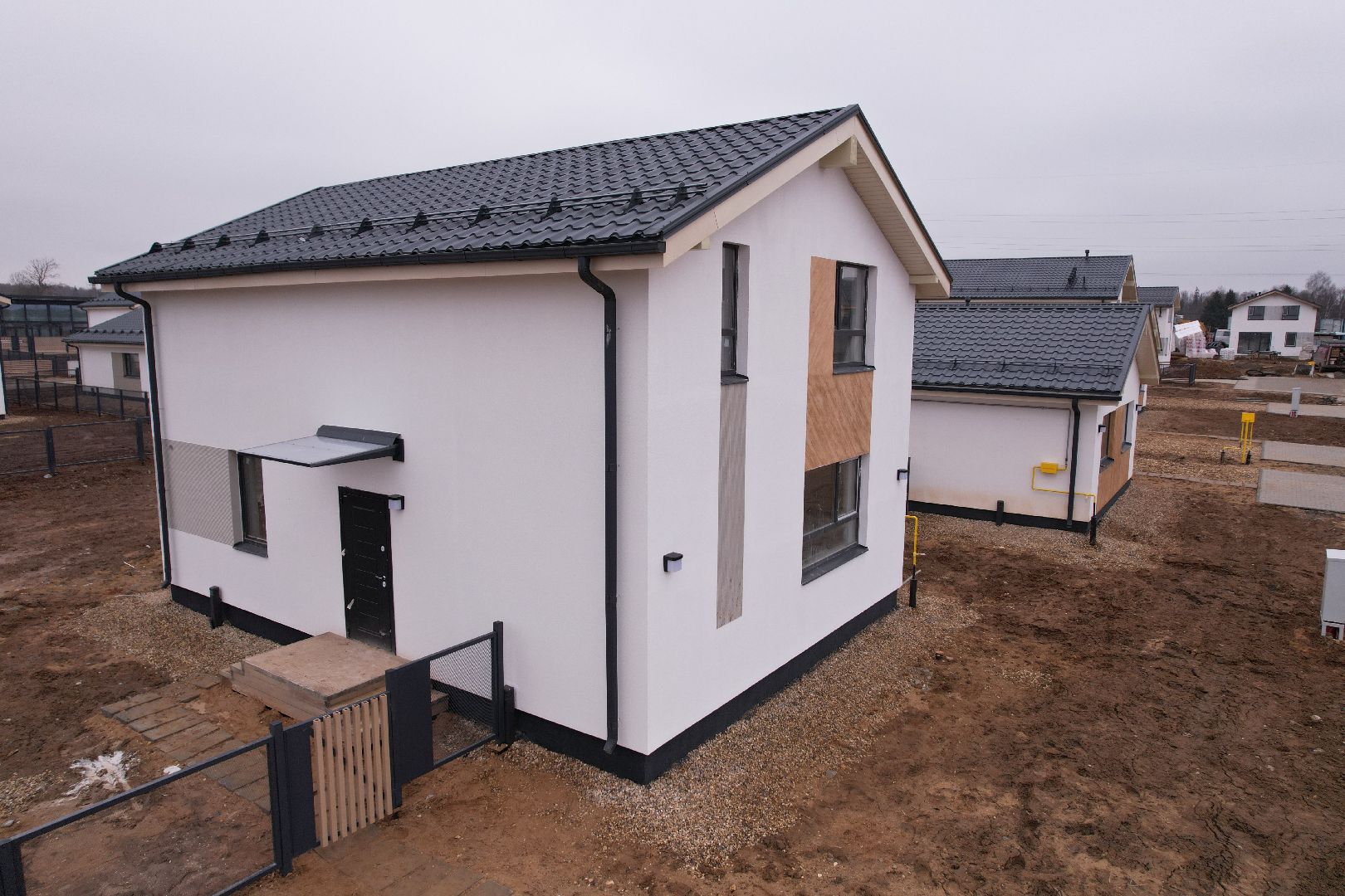 видео с коптера, строительство жилого кластера в истре,