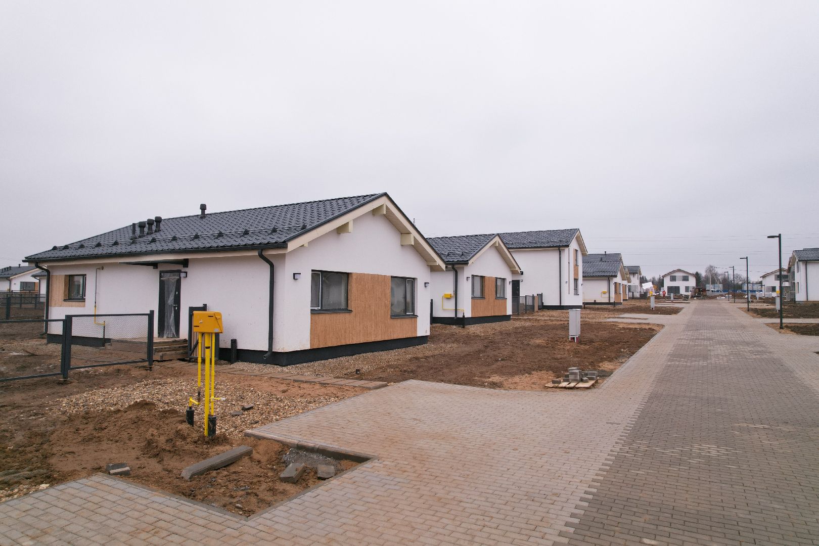 видео с коптера, строительство жилого кластера в истре,