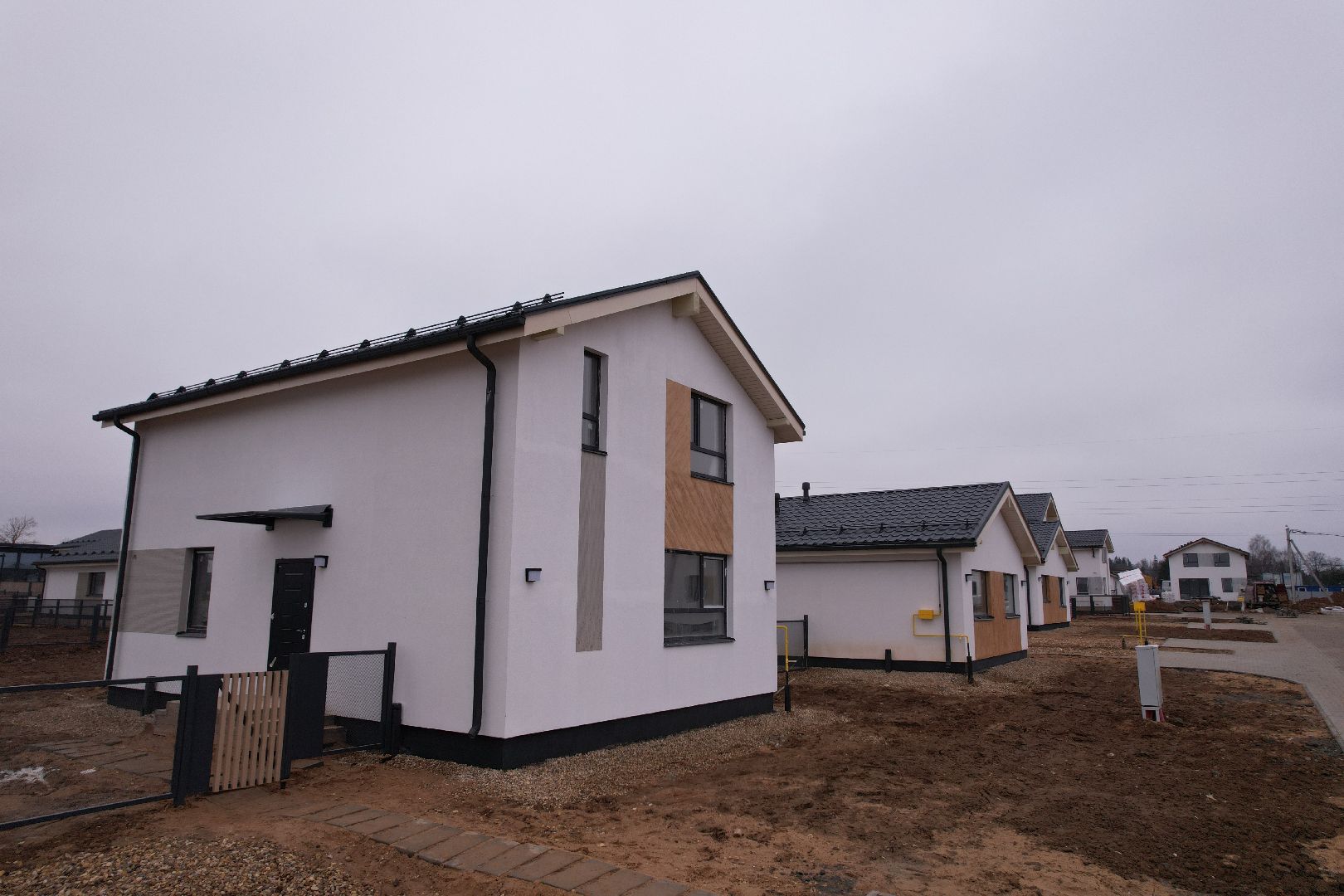 видео с коптера, строительство жилого кластера в истре,