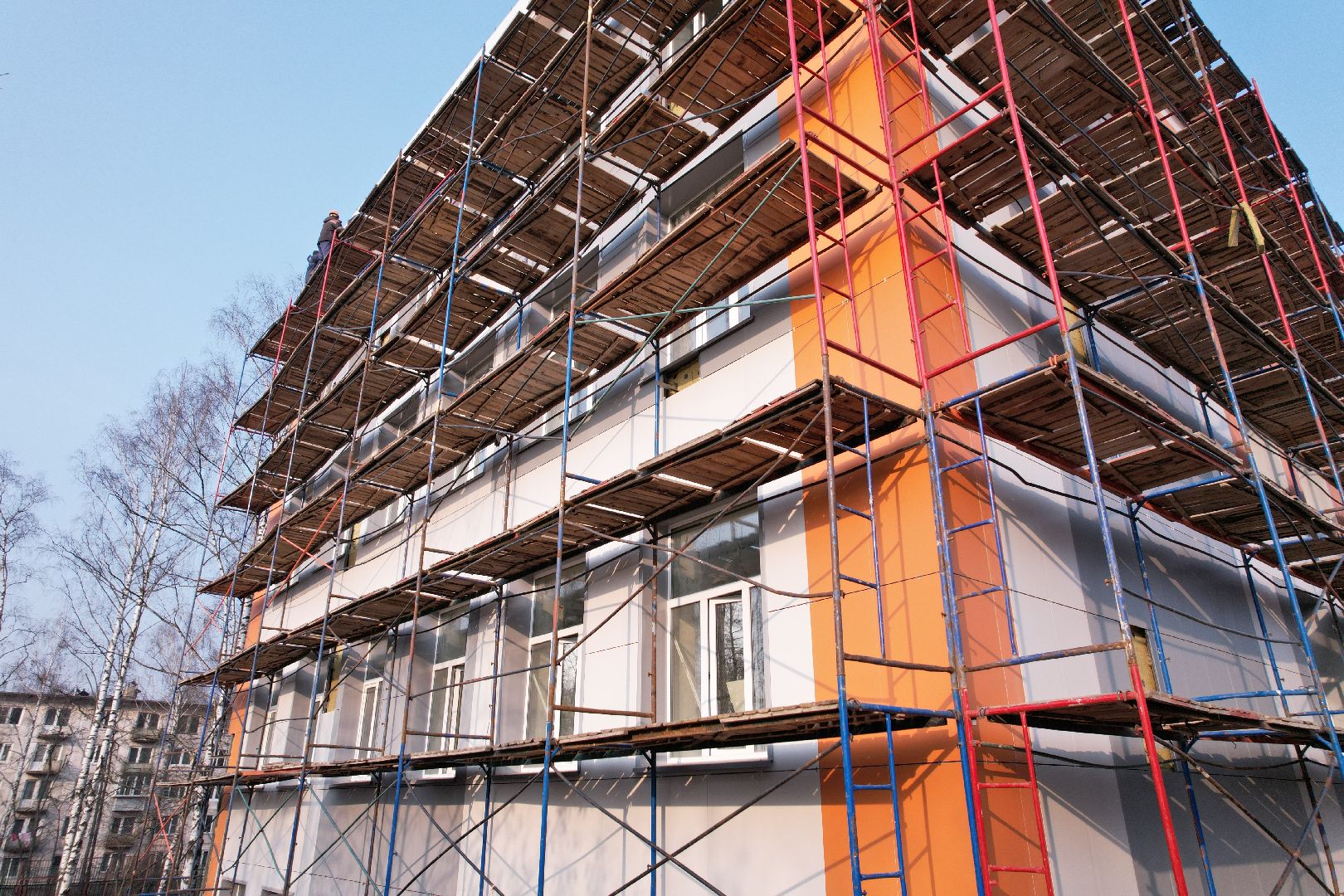 видео с коптера, капремонт лицея 14 в щелково,