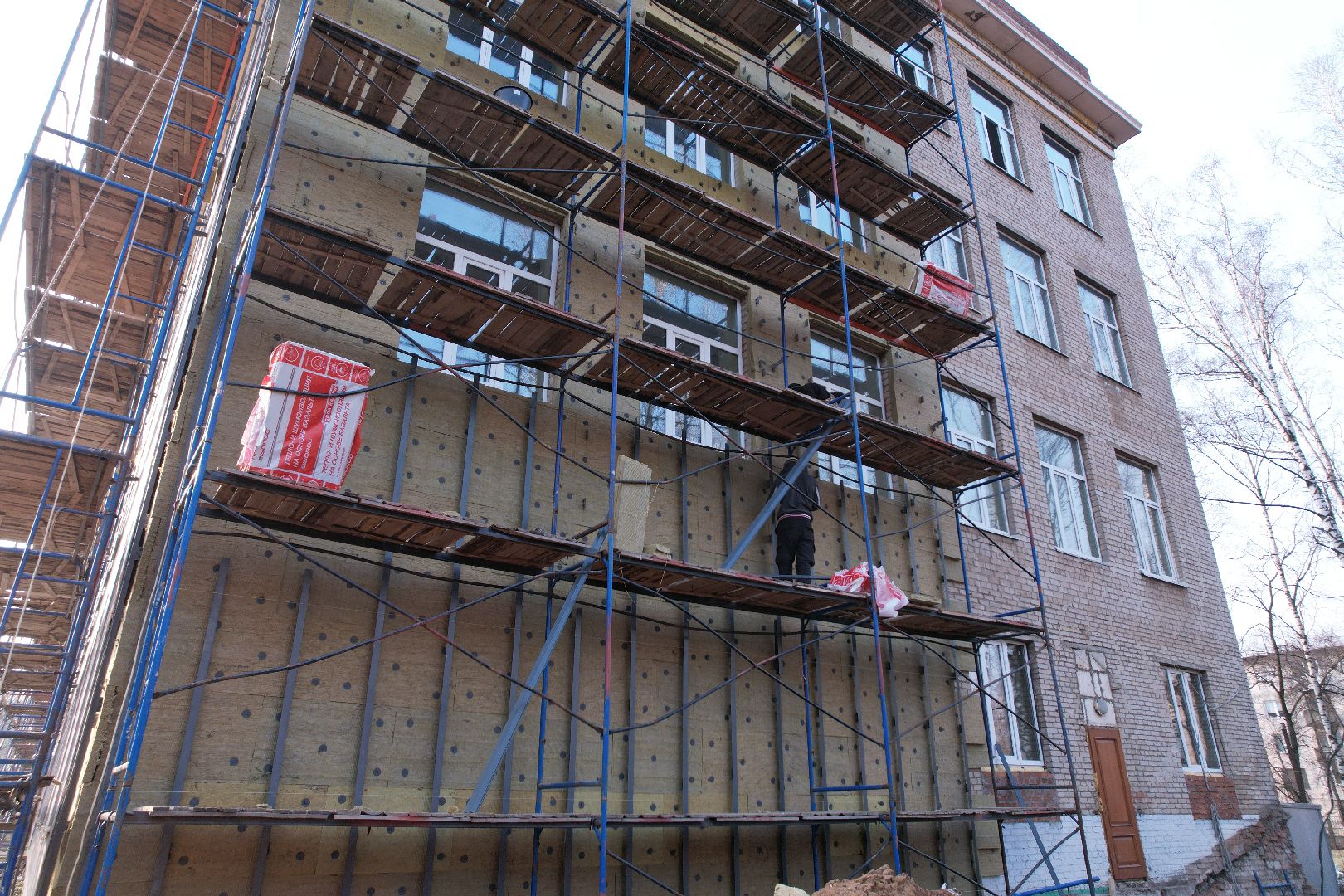 видео с коптера, капремонт лицея 14 в щелково,