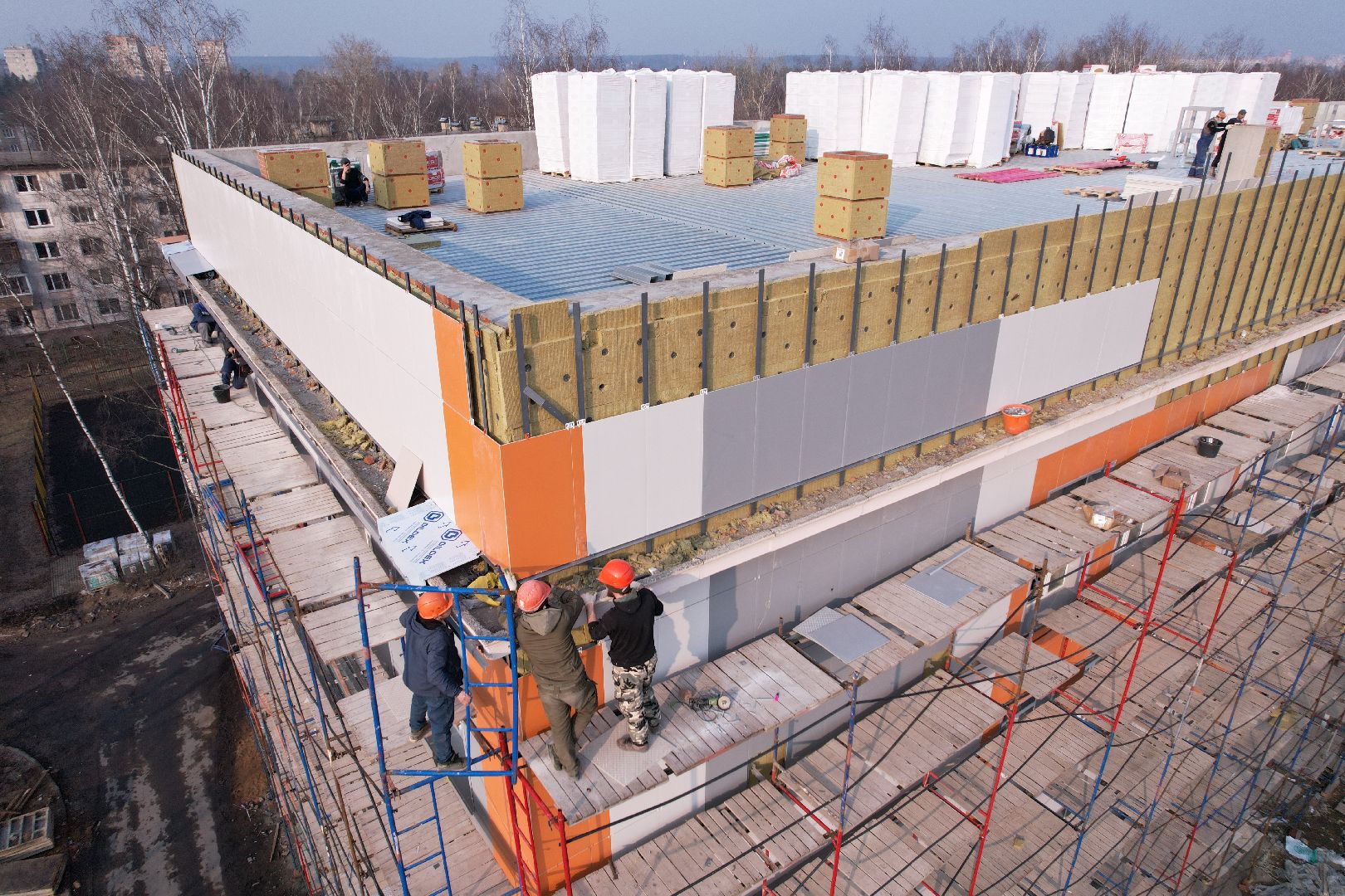 видео с коптера, капремонт лицея 14 в щелково,