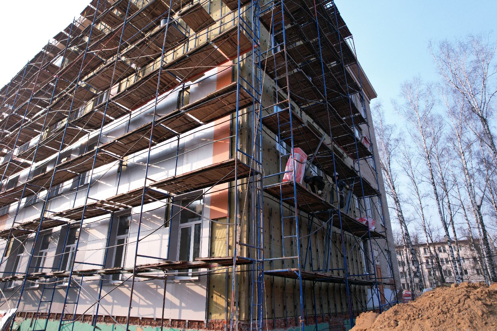 видео с коптера, капремонт лицея 14 в щелково,