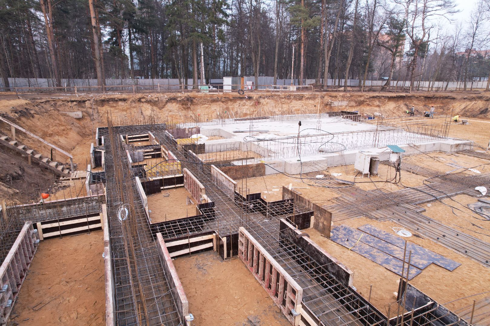 видео с коптера, строительство бассейна в монино, строительство фока в щелково,