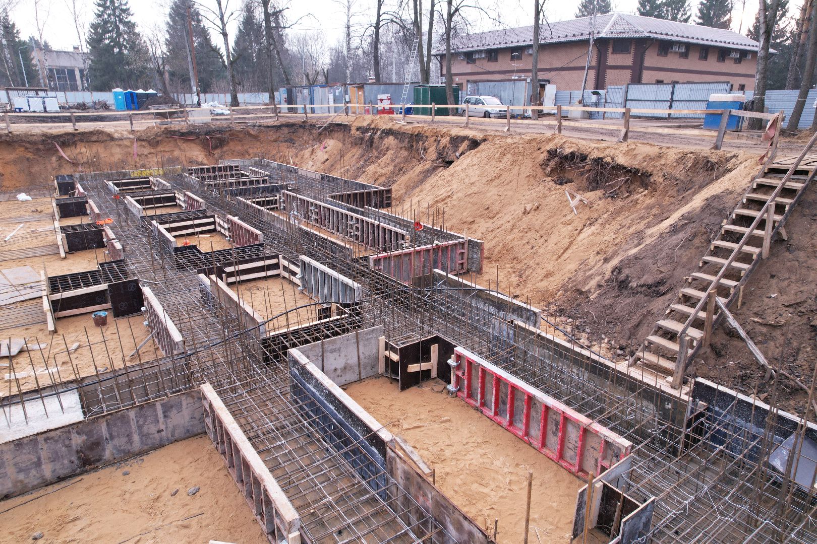 видео с коптера, строительство бассейна в монино, строительство фока в щелково,