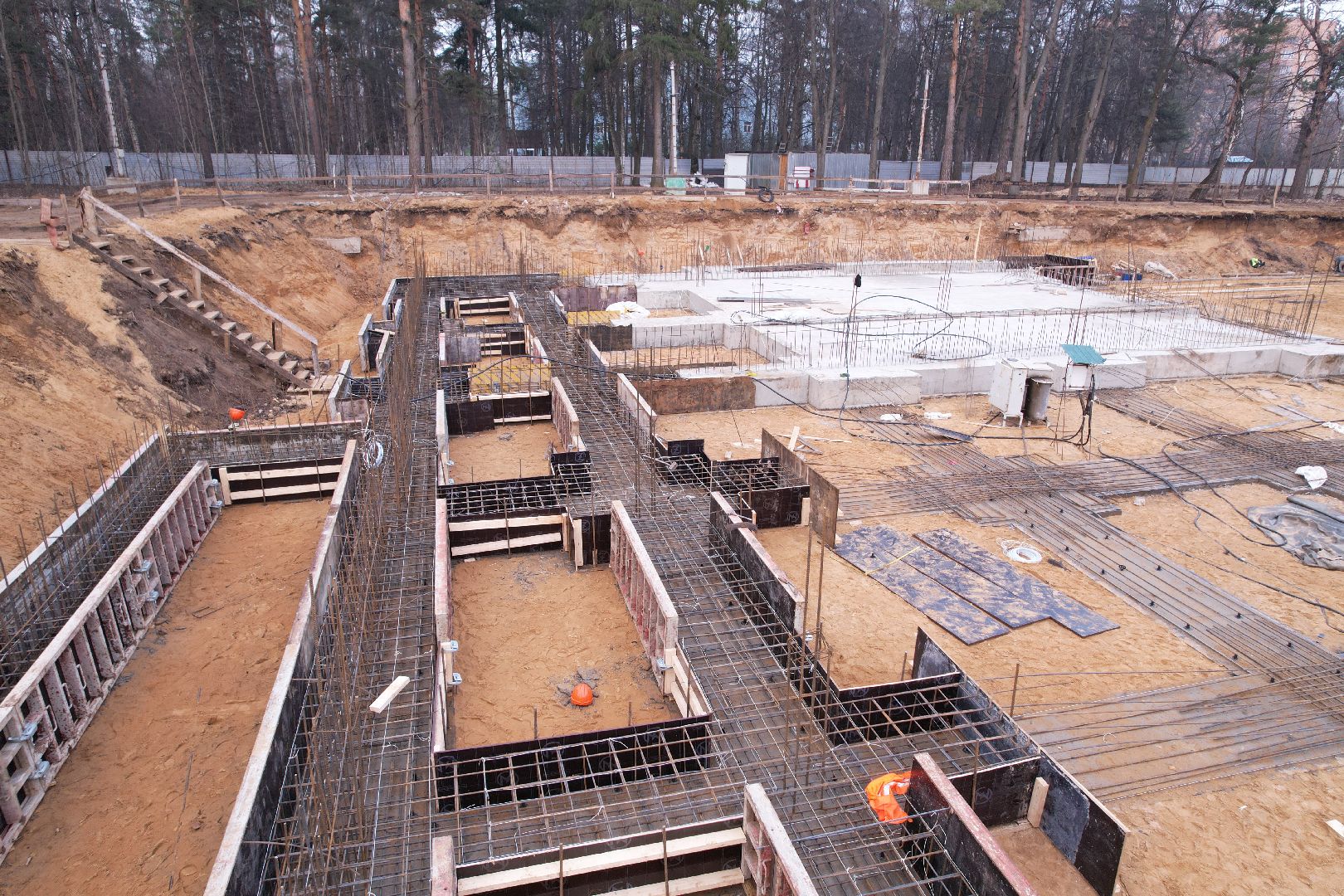 видео с коптера, строительство бассейна в монино, строительство фока в щелково,