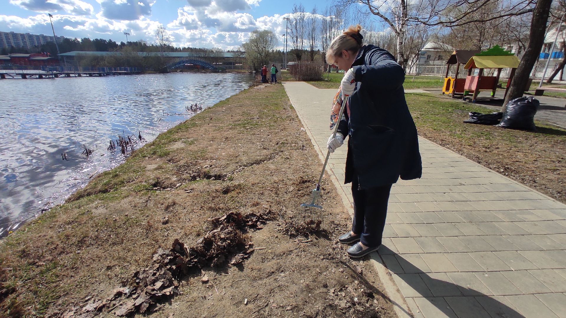 Лобня, субботник, благоустройство