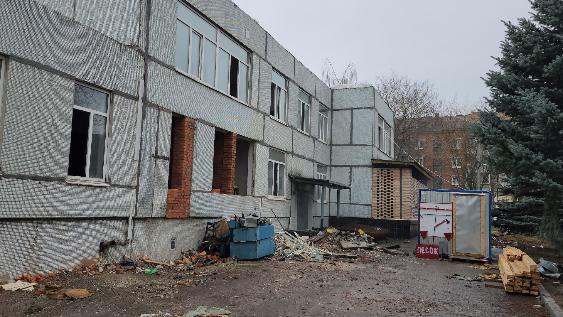 серпухов, капитальный ремонт детского сада, детский сад улыбка, поселок пограничный,