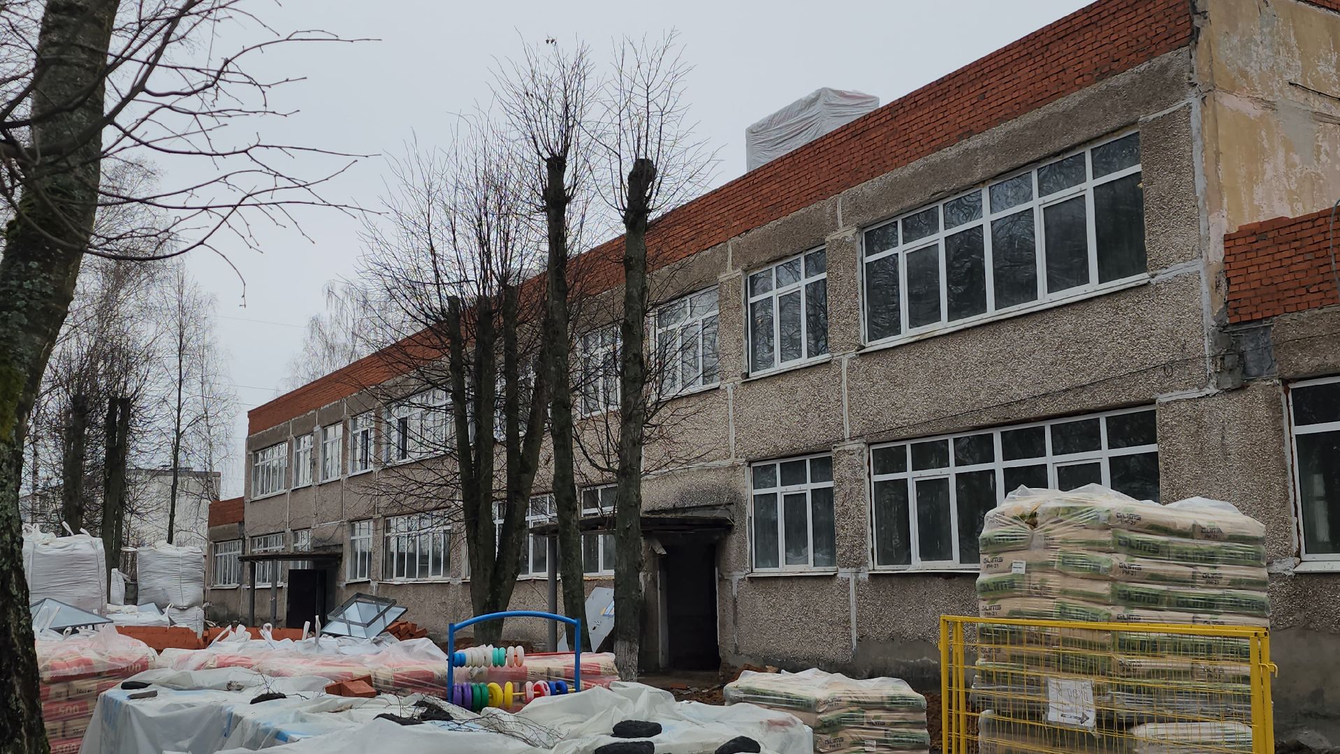 серпухов, капитальный ремонт детского сада, деревня васильевское, детский сад василек,