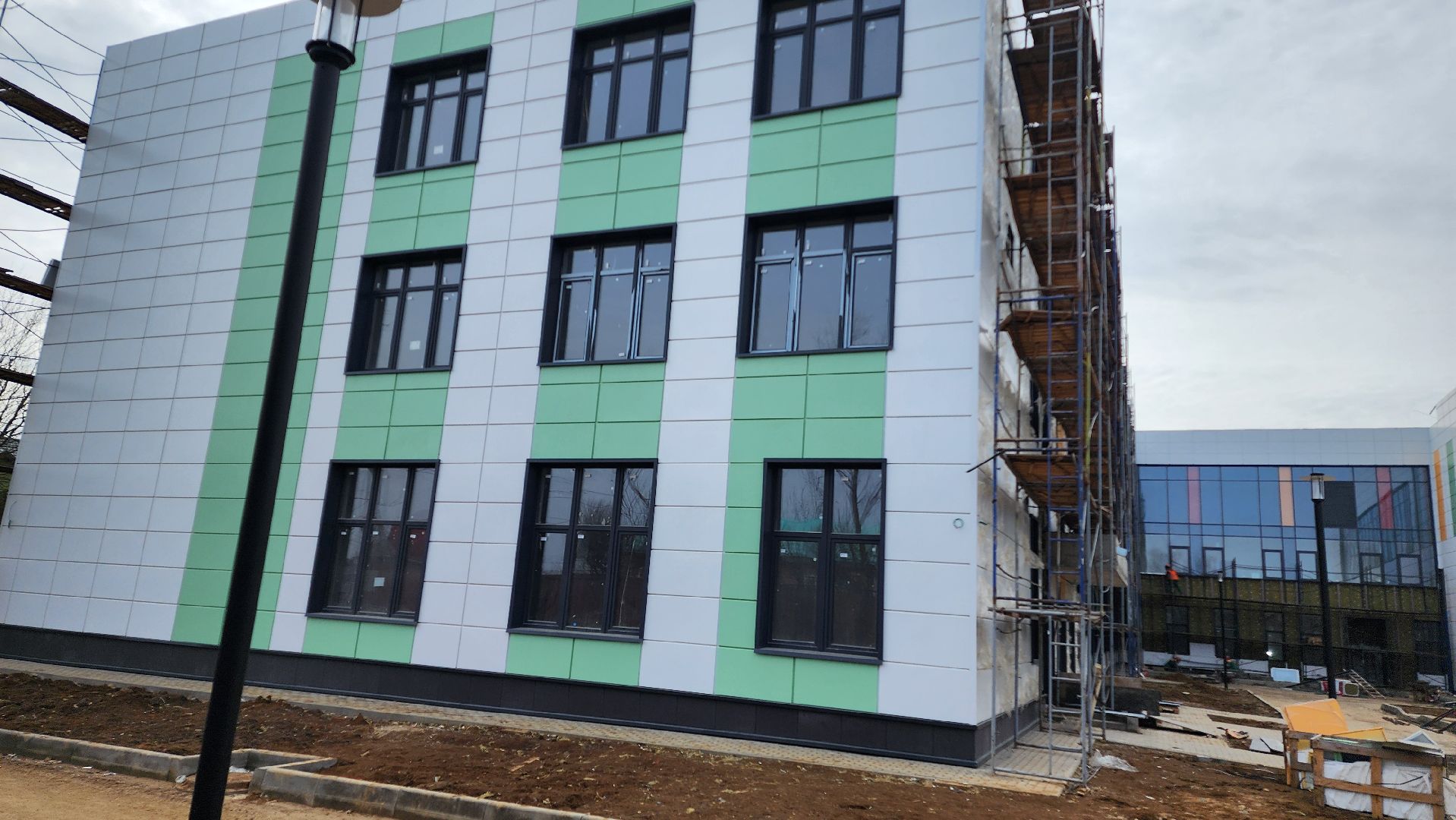 строительство, новая школа, домодедово, барыбино, подмосковье, дети, образование, нацпроект,