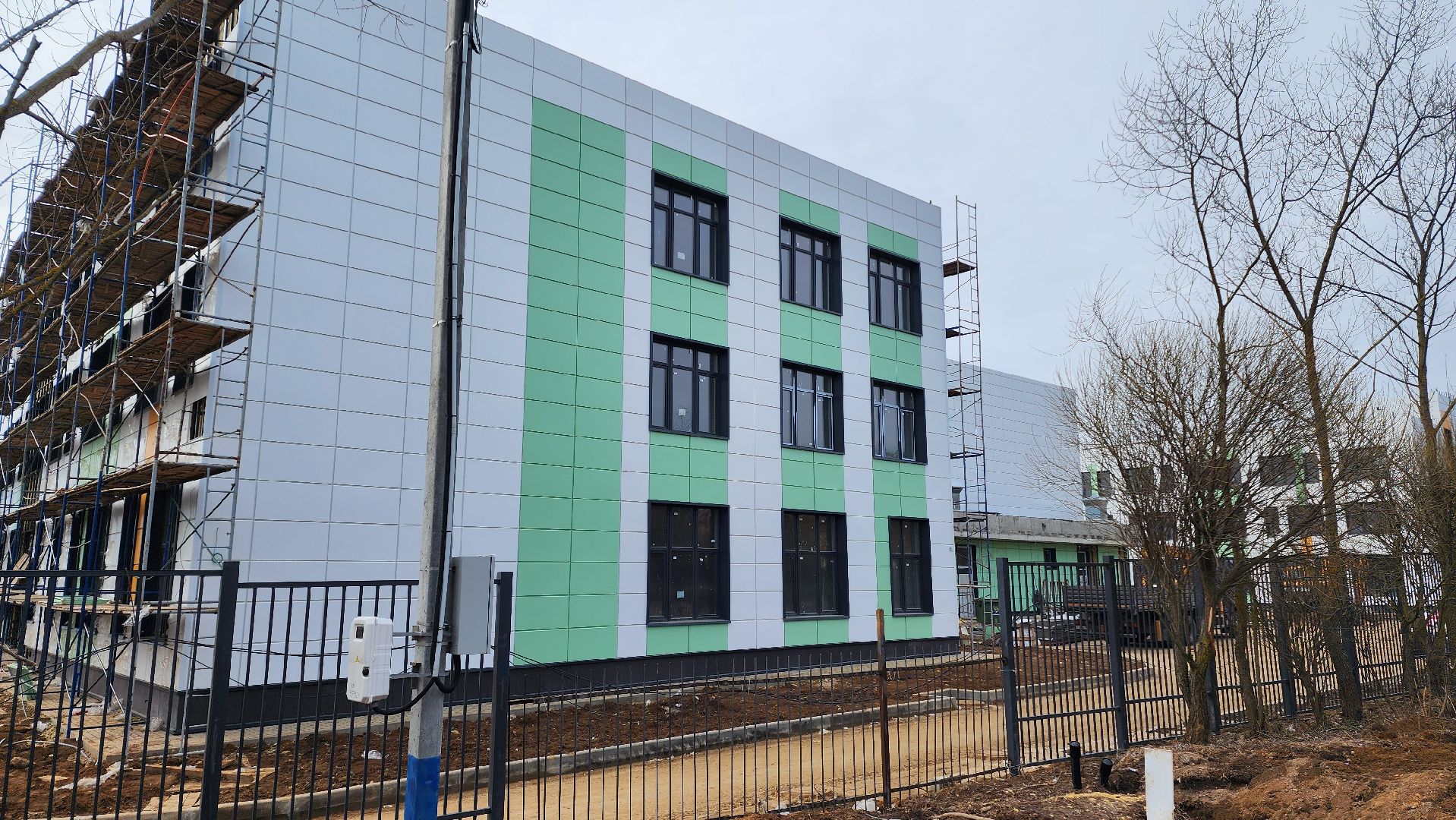 строительство, новая школа, домодедово, барыбино, подмосковье, дети, образование, нацпроект,