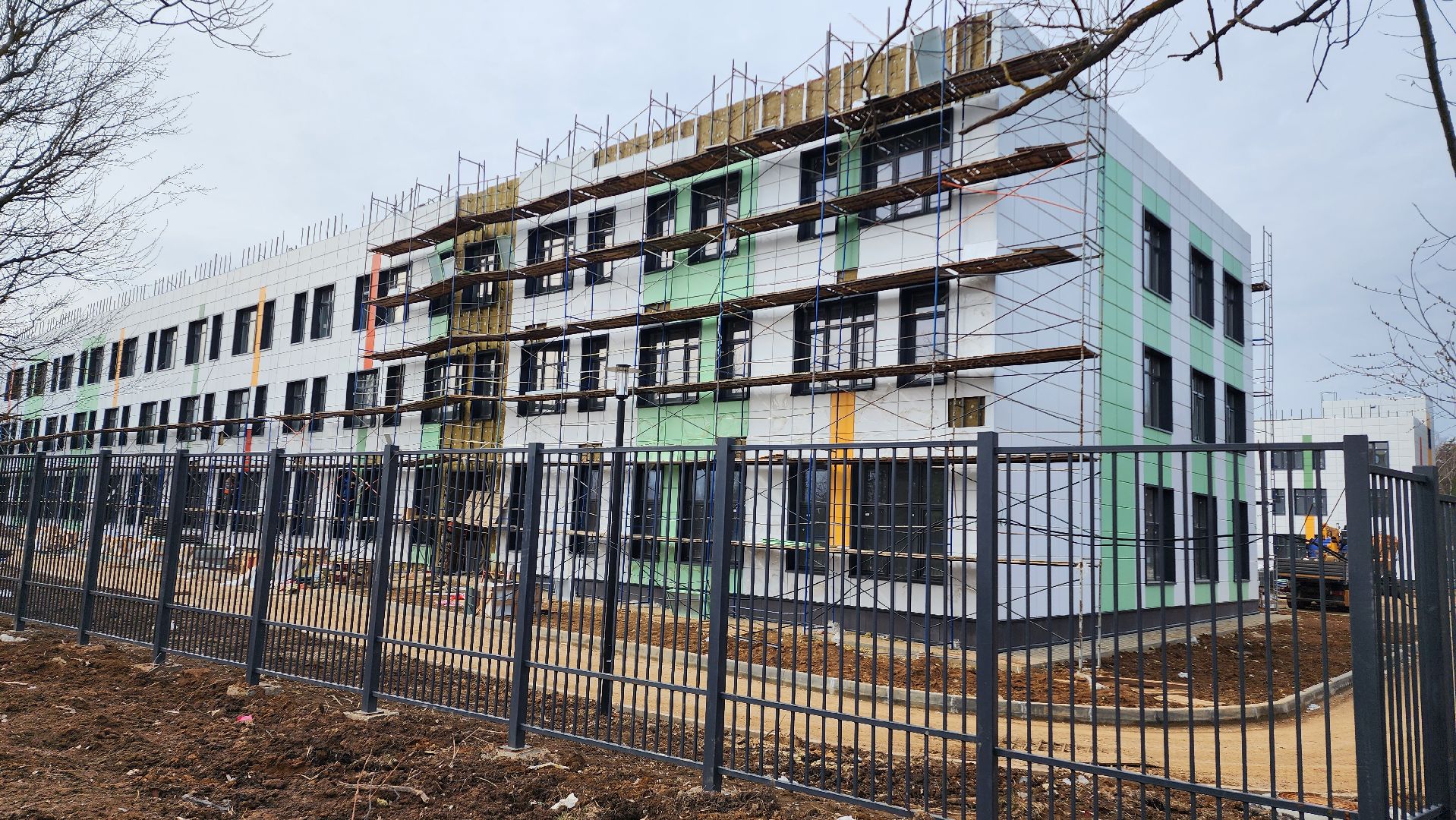 строительство, новая школа, домодедово, барыбино, подмосковье, дети, образование, нацпроект,