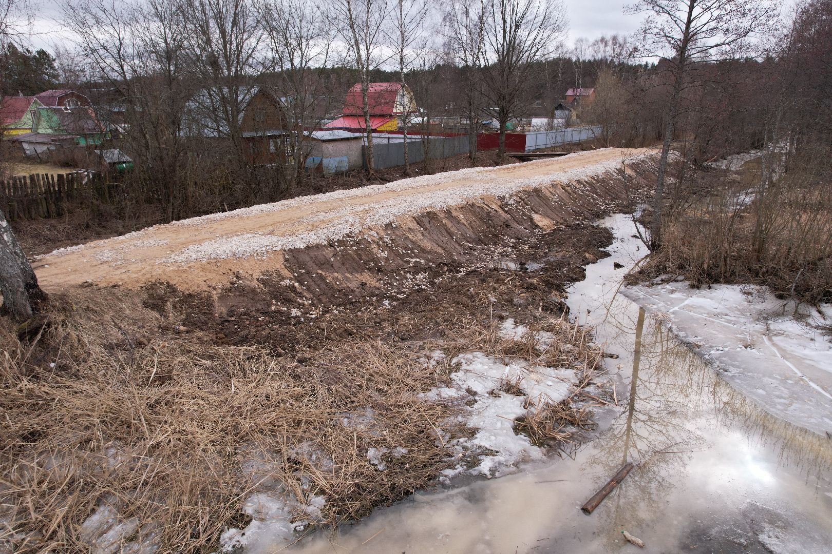 видео с коптера, ремонт дамбы в талдоме, ремонт дамбы в парке солнечный берег,