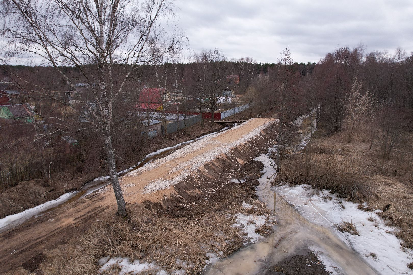 видео с коптера, ремонт дамбы в талдоме, ремонт дамбы в парке солнечный берег,