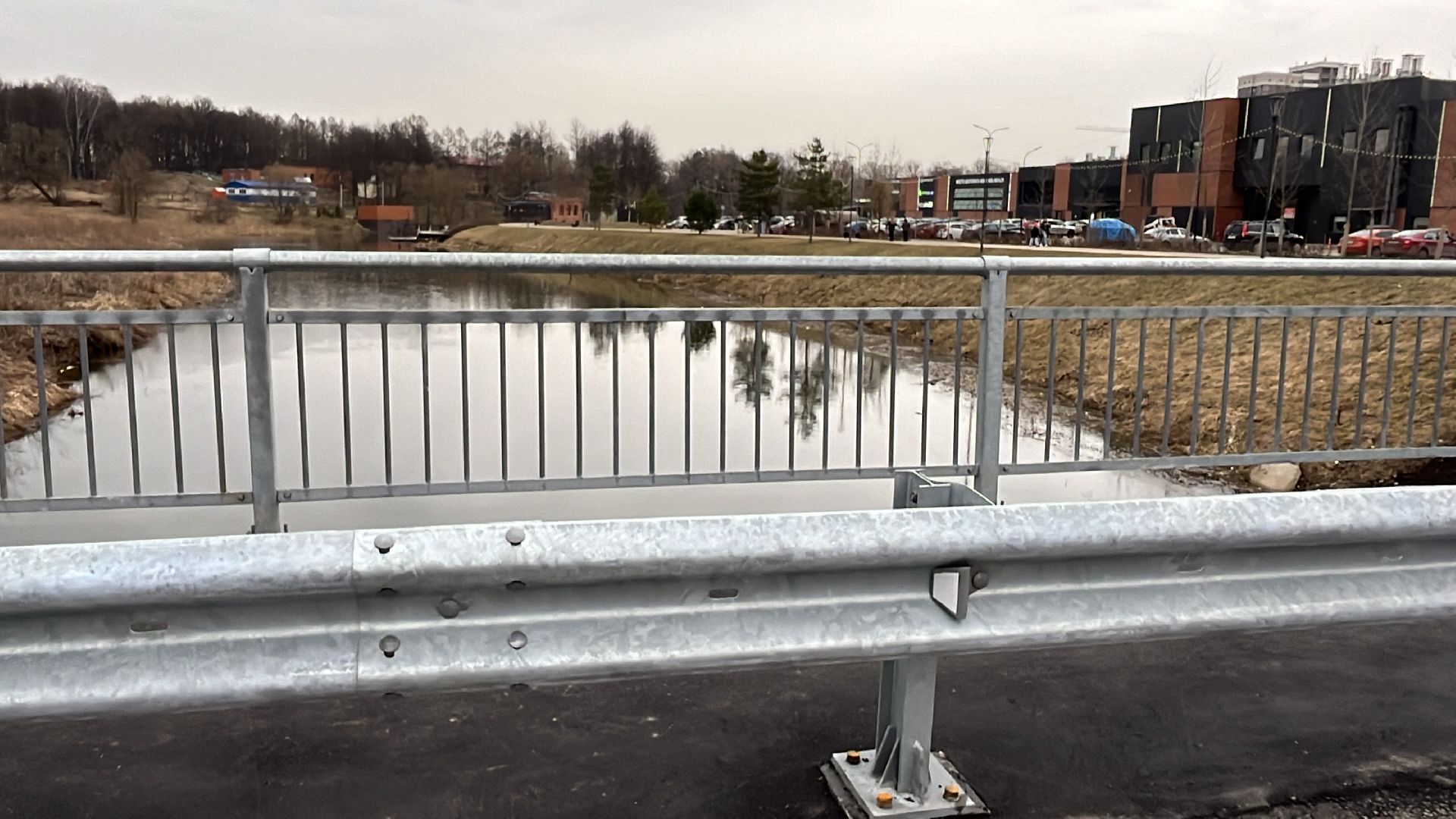 наро-фоминск, наро-фоминский городской округ, новая улица наро-фоминска, автомобильный мост, новый микрорайон города, строительство,