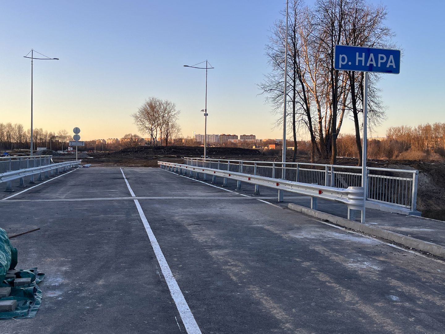 наро-фоминск, наро-фоминский городской округ, новая улица наро-фоминска, автомобильный мост, новый микрорайон города, строительство,