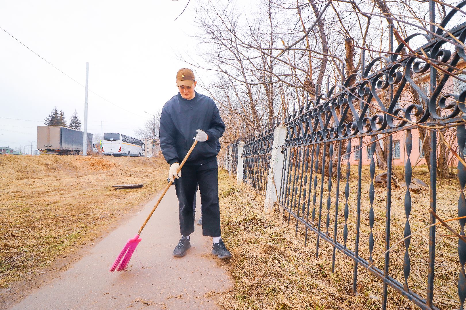 Клин, общество, субботник, благоустройство, экология, студенты, РГСУ,