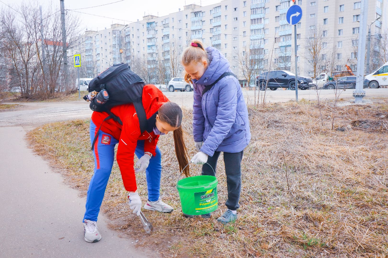 Клин, общество, субботник, благоустройство, экология, студенты, РГСУ,