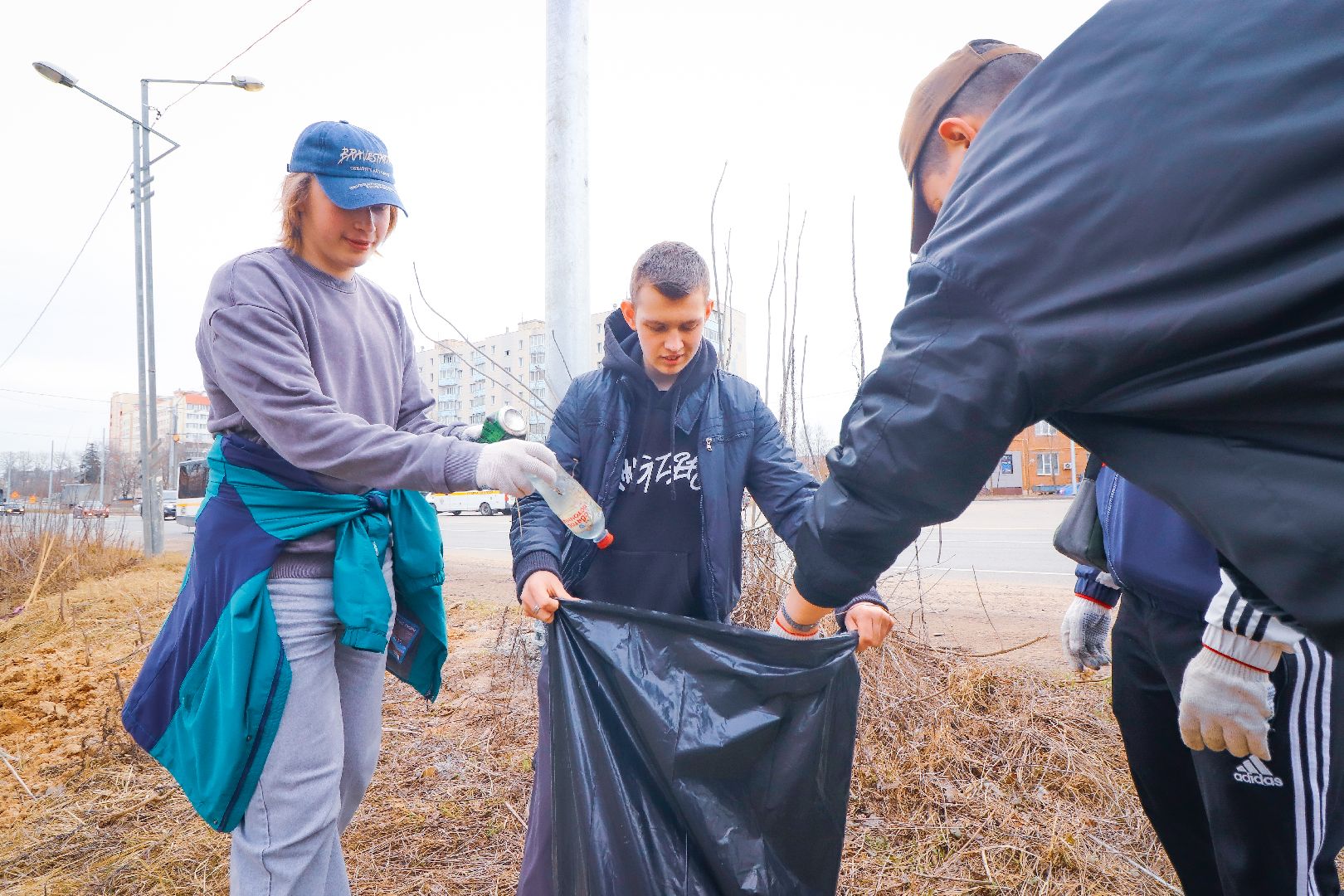 Клин, общество, субботник, благоустройство, экология, студенты, РГСУ,