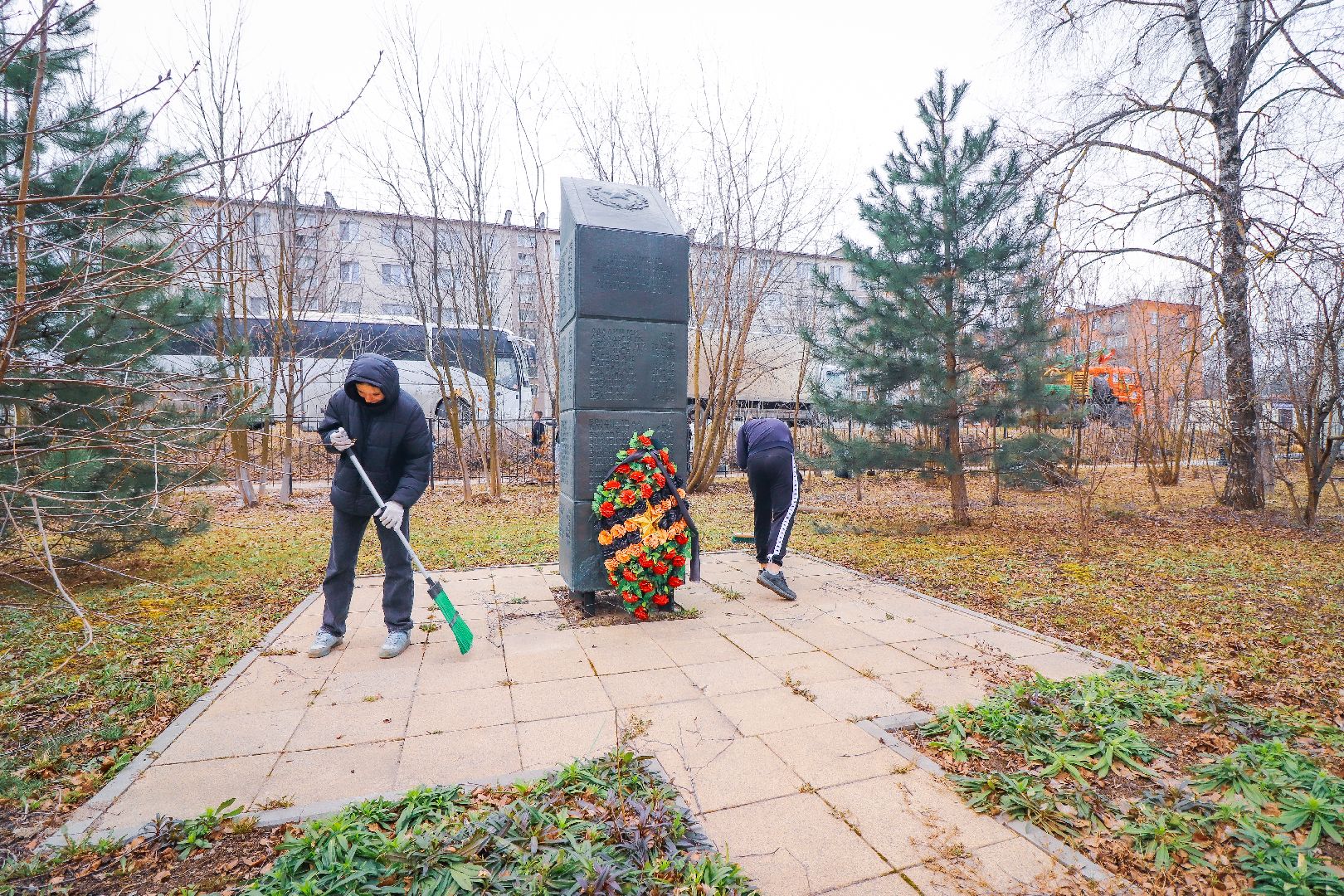 Клин, общество, субботник, благоустройство, экология, студенты, РГСУ,