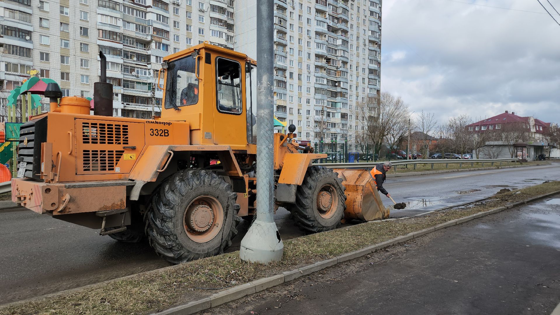 серпухов, подмосковье, уборка улиц,