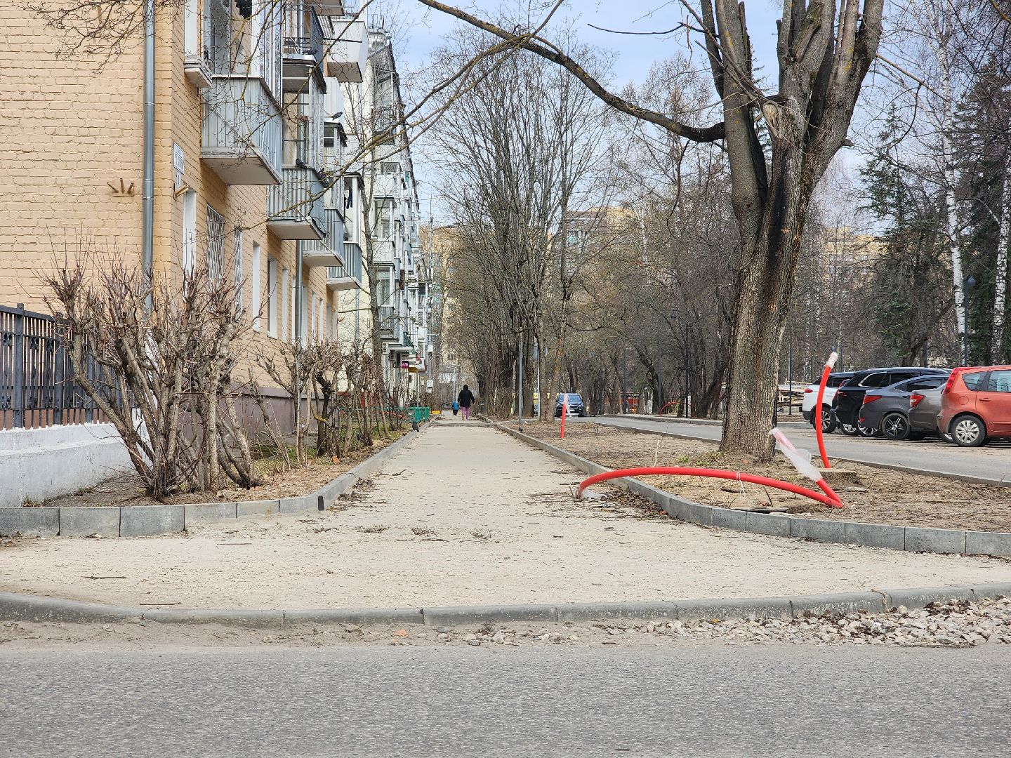 дубна, центральная улица, благоустройство, тротуар,