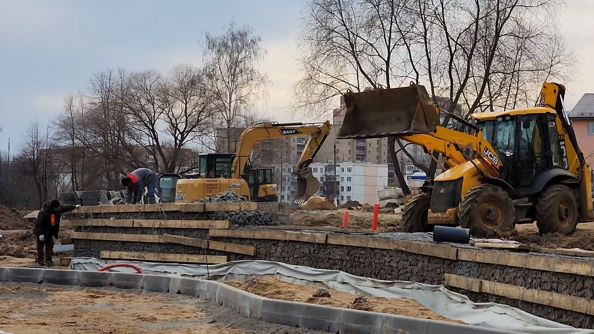 Чехов, улица Береговая, набережная реки Теребенка, благоустройство, реконструкция, строительство, подпорные стенки, габионы, укрепление берега, госпрограмма московской области, формирование комфортной городской среды,