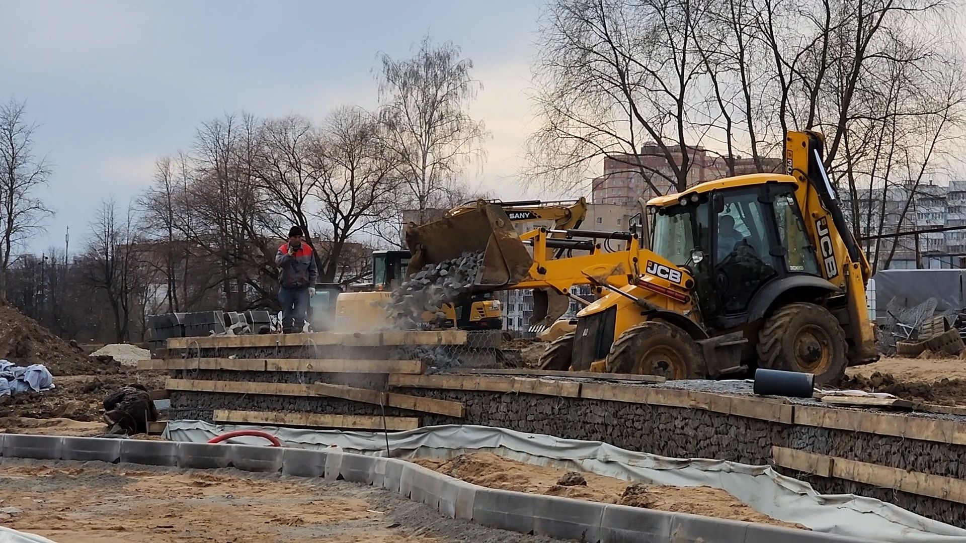 Чехов, улица Береговая, набережная реки Теребенка, благоустройство, реконструкция, строительство, подпорные стенки, габионы, укрепление берега, госпрограмма московской области, формирование комфортной городской среды,