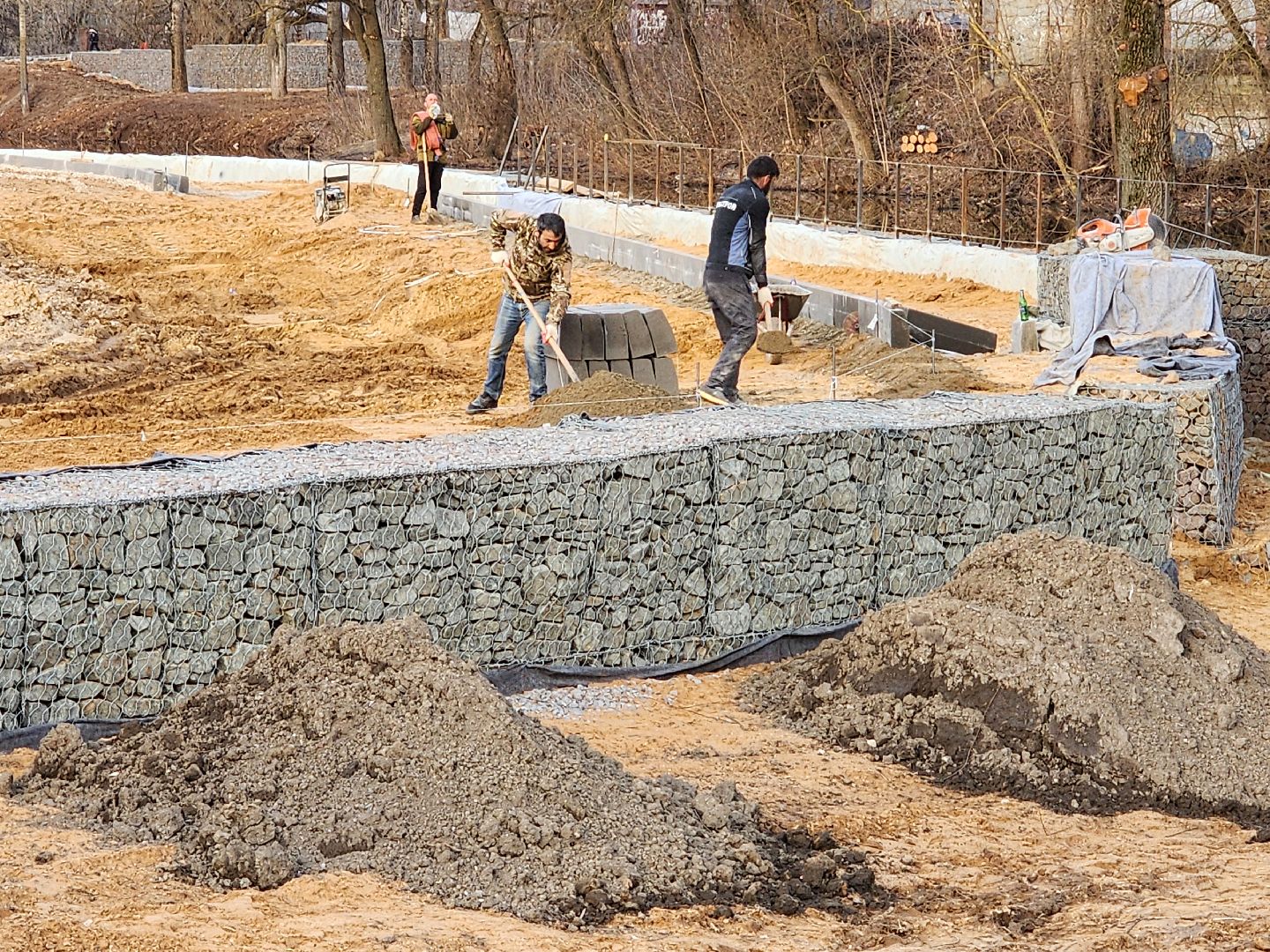 Чехов, улица Береговая, набережная реки Теребенка, благоустройство, реконструкция, строительство, подпорные стенки, габионы, укрепление берега, госпрограмма московской области, формирование комфортной городской среды,