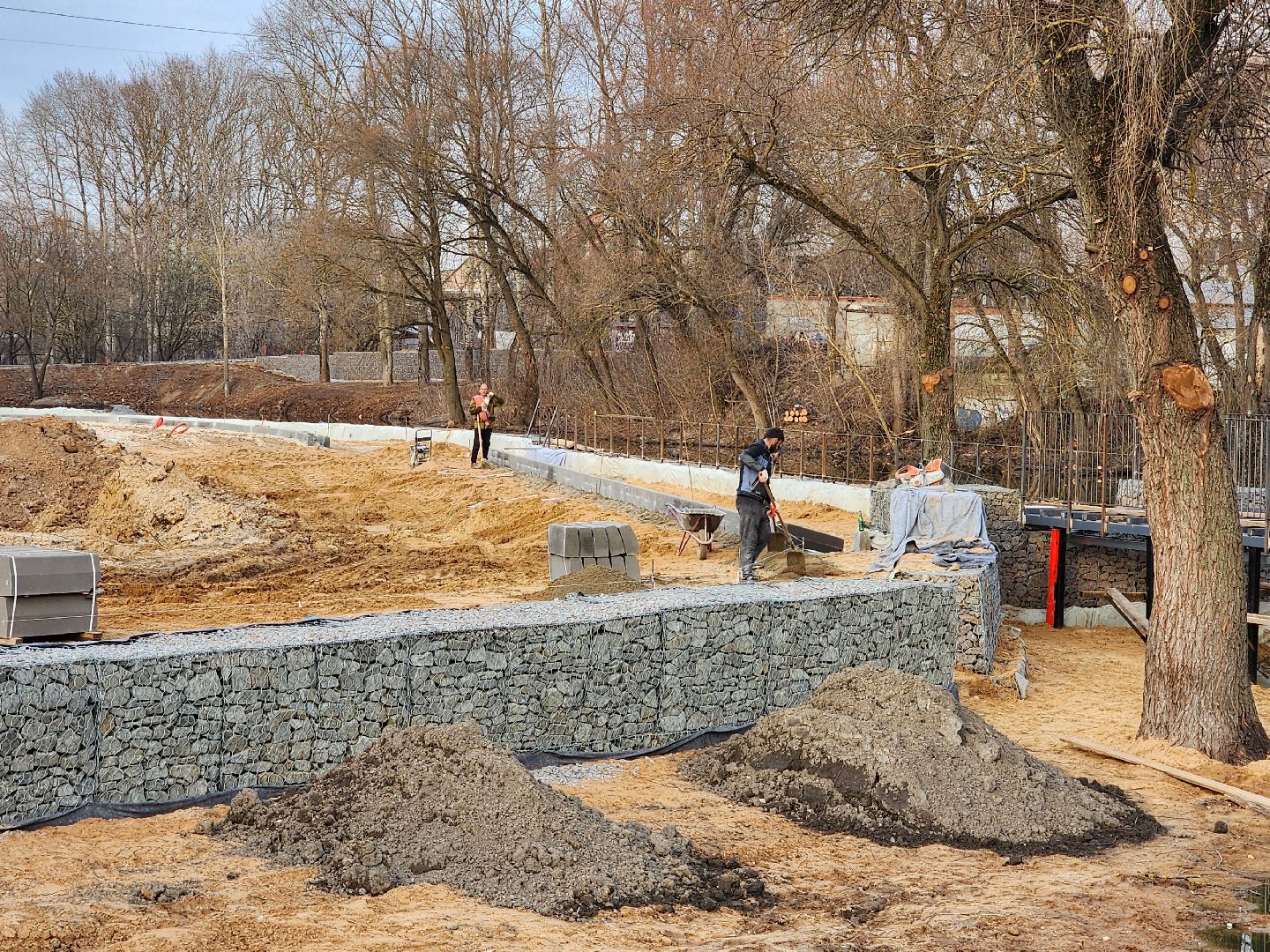 Чехов, улица Береговая, набережная реки Теребенка, благоустройство, реконструкция, строительство, подпорные стенки, габионы, укрепление берега, госпрограмма московской области, формирование комфортной городской среды,