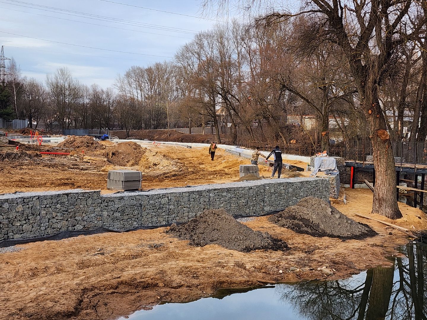 Чехов, улица Береговая, набережная реки Теребенка, благоустройство, реконструкция, строительство, подпорные стенки, габионы, укрепление берега, госпрограмма московской области, формирование комфортной городской среды,