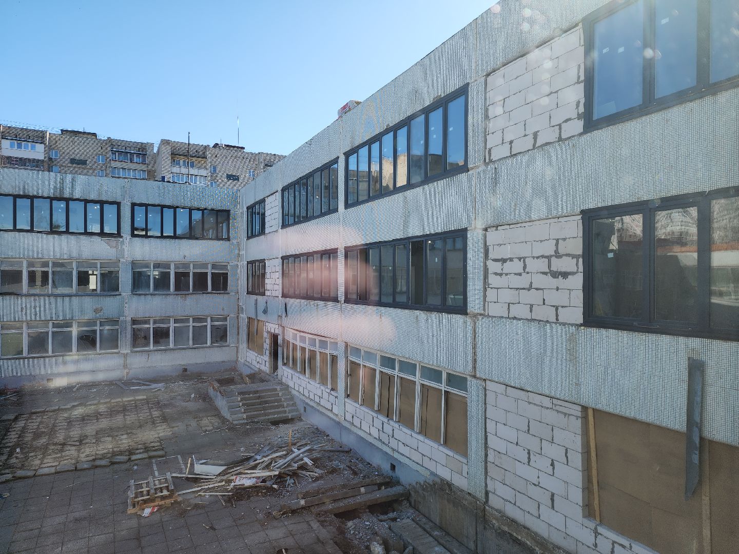 серпухов, подмосковье, капремонт школы,