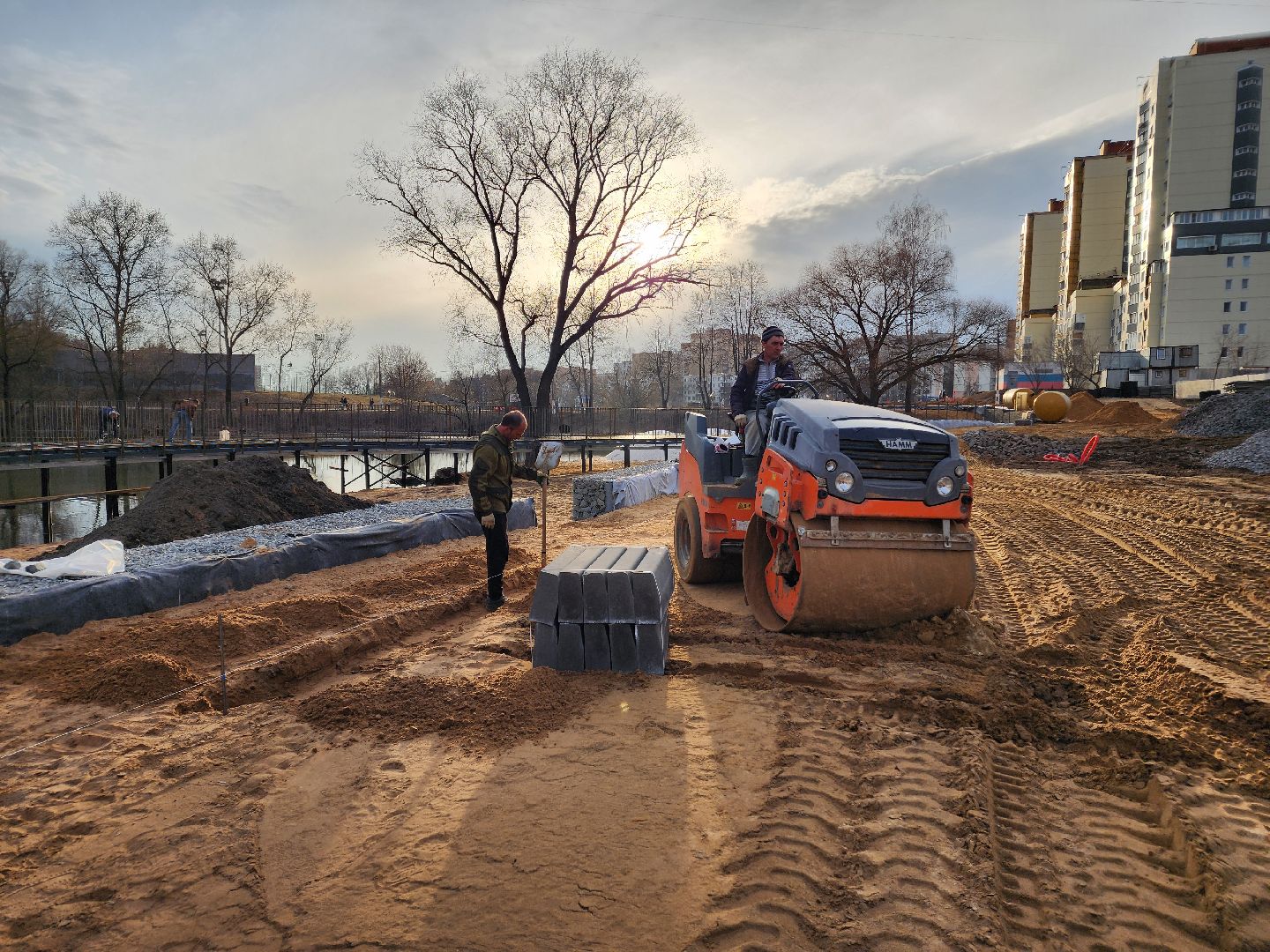 Чехов, улица Береговая, набережная реки Теребенка, благоустройство, реконструкция, строительство, пешеходные дорожки, тротуары, тропинки, велодорожки, госпрограмма московской области, формирование комфортной городской среды,