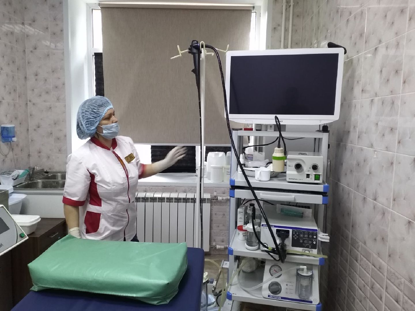 медицина, оборудование, видеоэндоскоп, больница