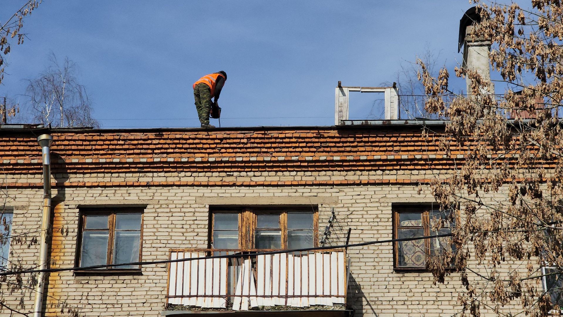 пушкино, капремонт, ремонт кровли, стропила,рабочие,фонд капитального ремонта,вертикалки,