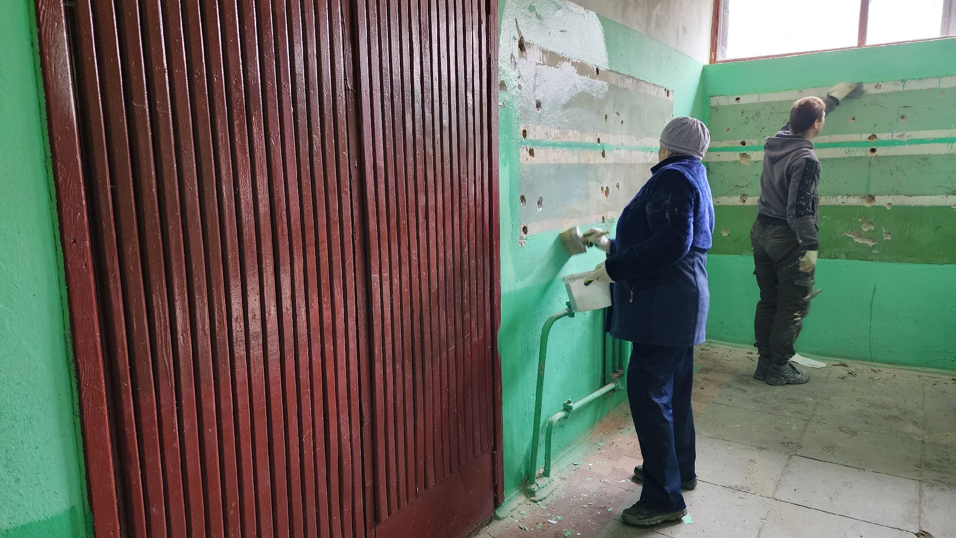 жкх, истра,ремонт подъезда,