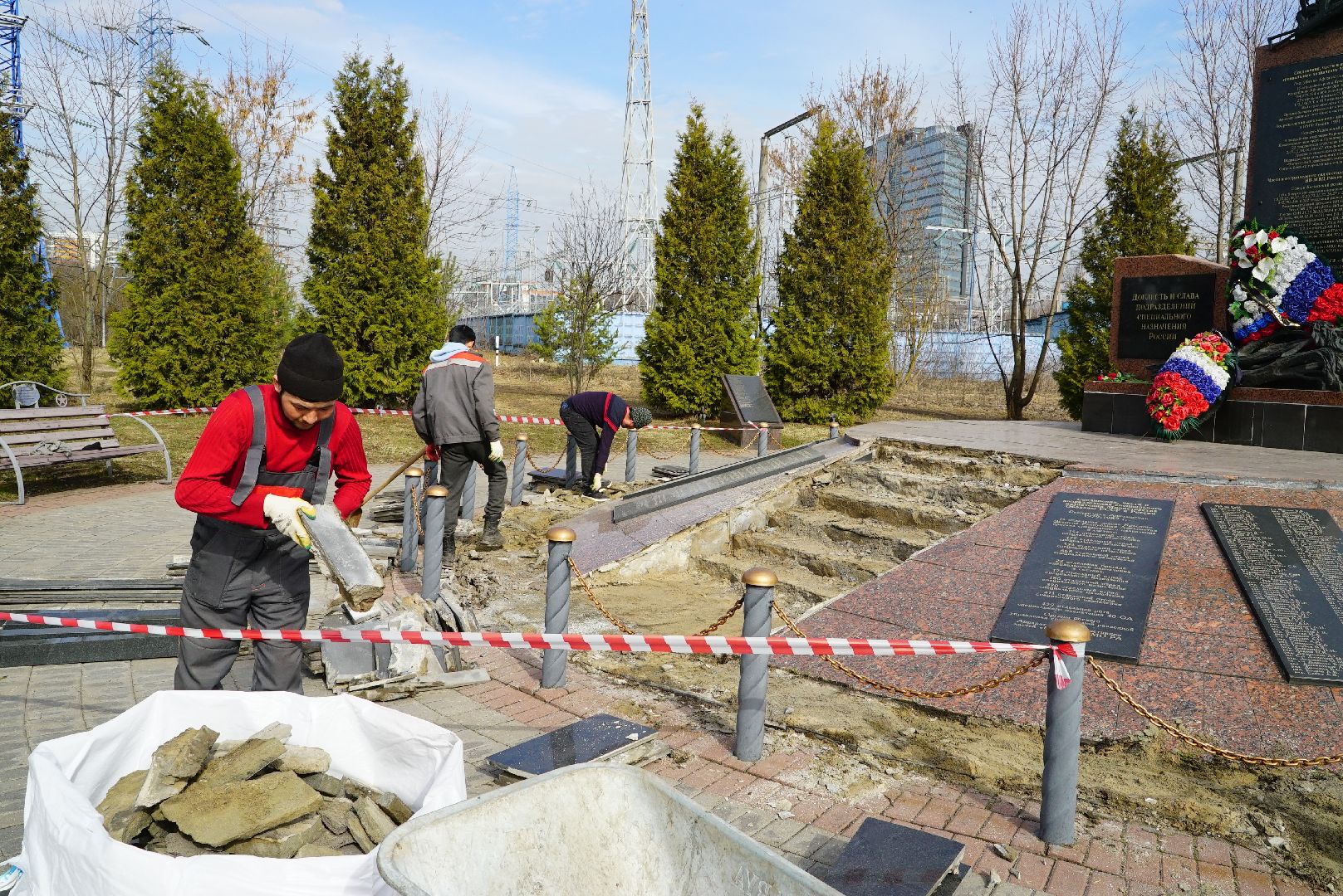 обновление, памятник, ремонт, сквер, парк,