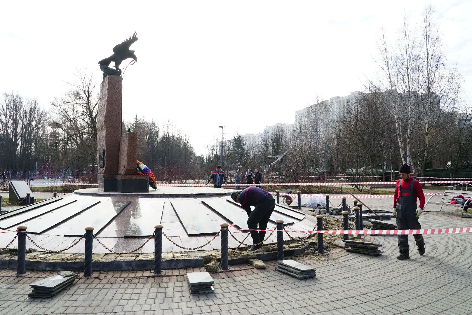 обновление, памятник, ремонт, сквер, парк,