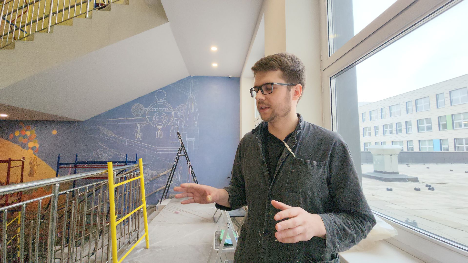 монументальная живопись, Авиатика, Лобня,