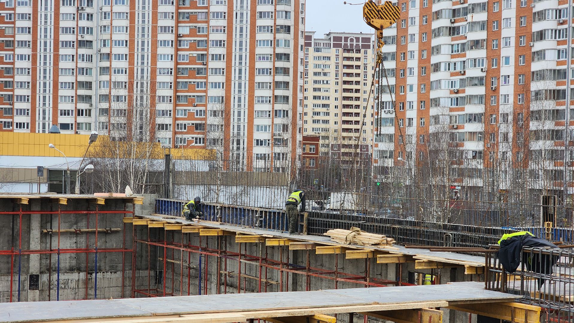 фок с бассейном, Лобня, Строительство,