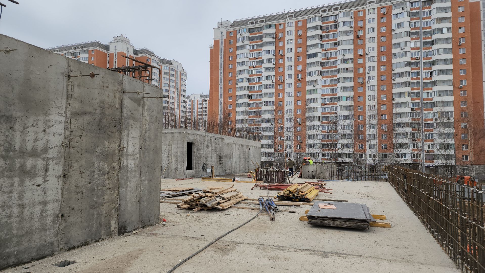 фок с бассейном, Лобня, Строительство,