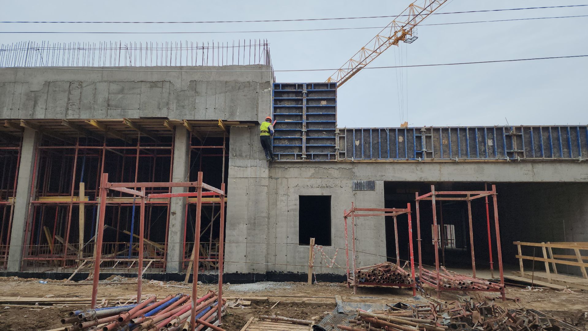 фок с бассейном, Лобня, Строительство,