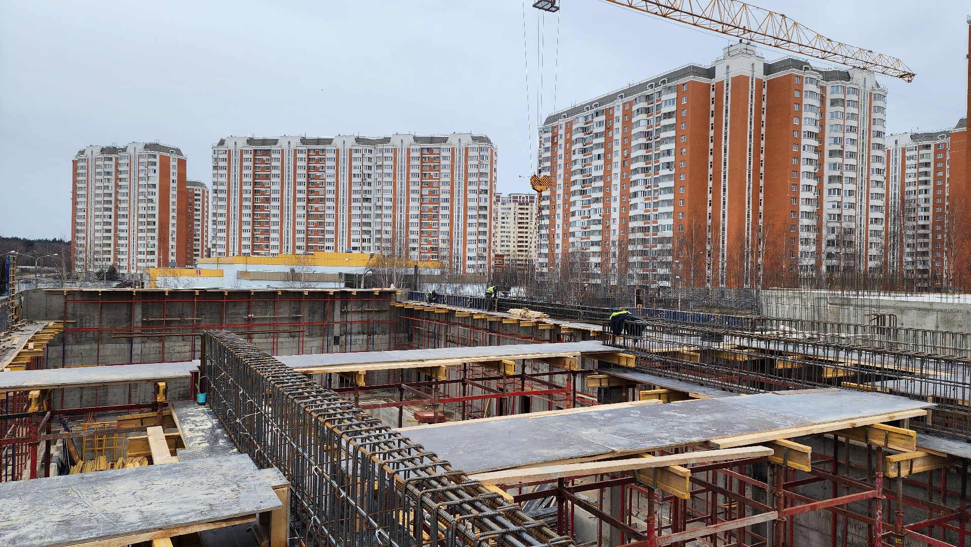 фок с бассейном, Лобня, Строительство,