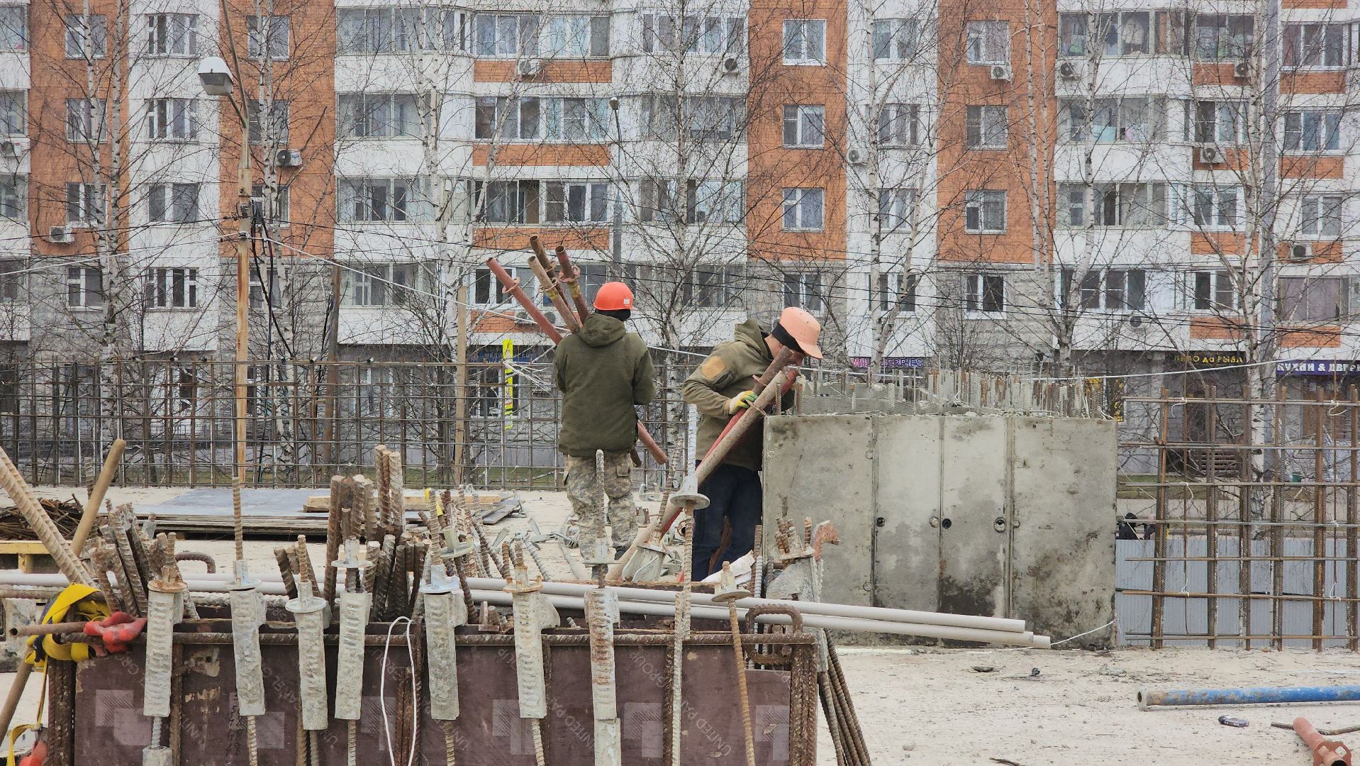 фок с бассейном, Лобня, Строительство,