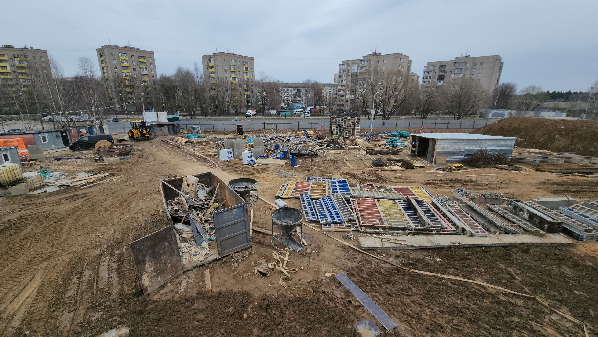 фок с бассейном, Лобня, Строительство,