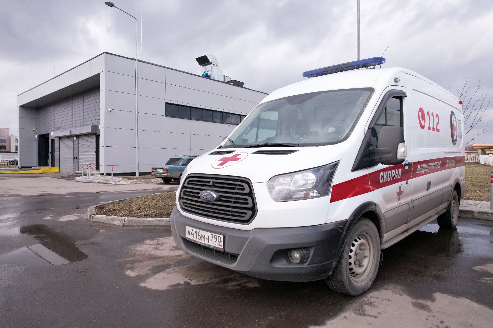 видео с коптера, подстанция скорой помощи в Ногинске, медицина Ногинска,