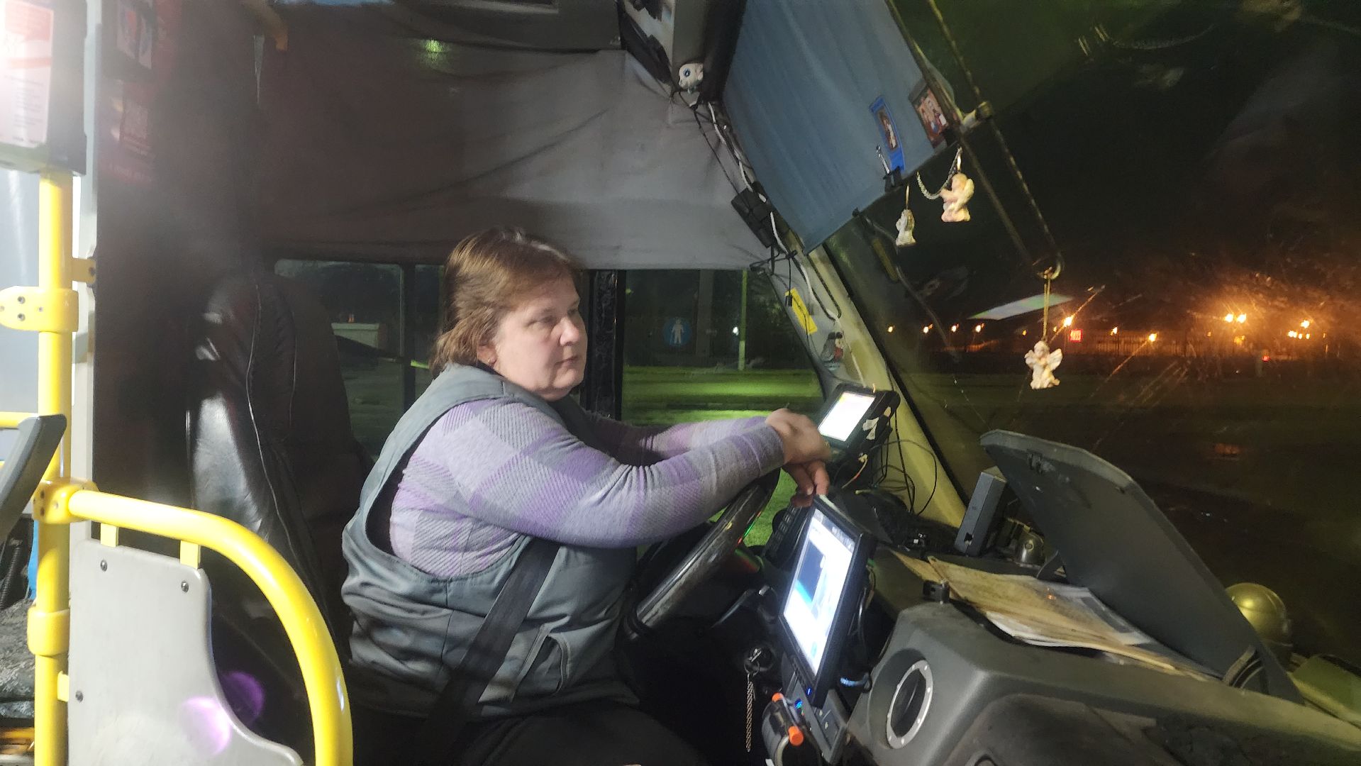 волоколамск, Женщина на транспорте, водитель автобуса,