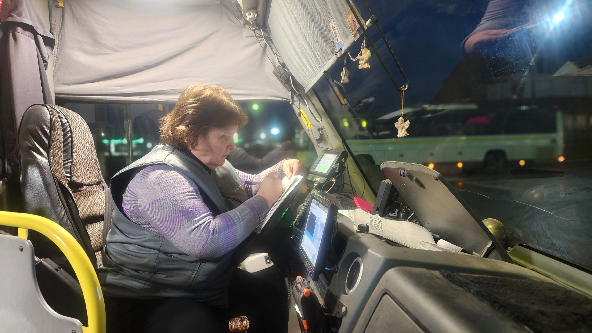 волоколамск, Женщина на транспорте, водитель автобуса,
