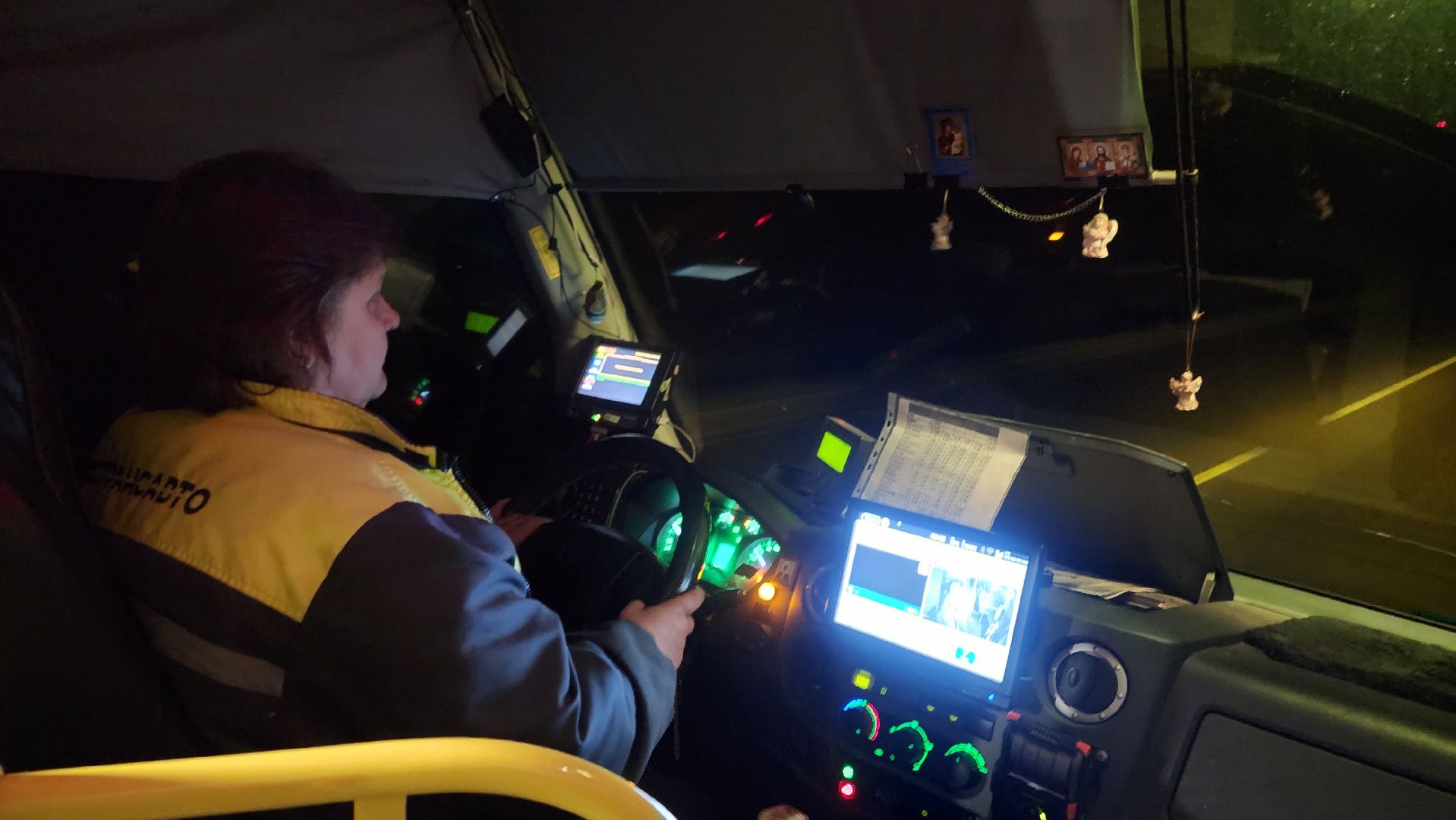 волоколамск, Женщина на транспорте, водитель автобуса,